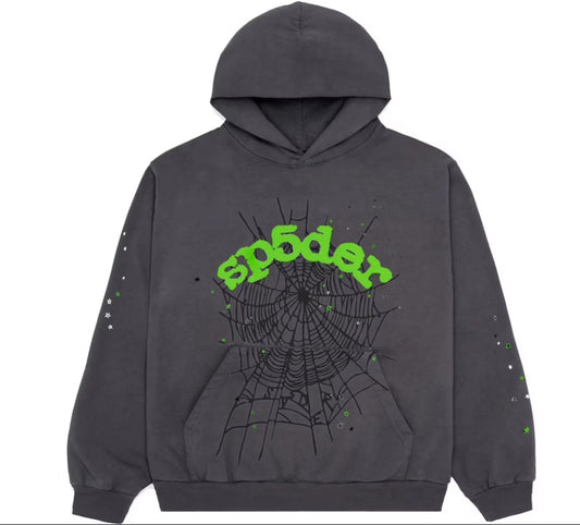 Sp5der Wait Web Hoodie ‘Slate Grey’